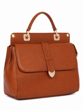 Load image into Gallery viewer, Teakwood Leathers Solid Structured Women Leather Handheld Bag
