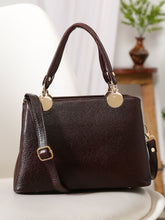 Load image into Gallery viewer, Teakwood Classy Women&#39;s Solid Brown Handbag
