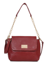 Load image into Gallery viewer, Red Leather Structured Shoulder Bag
