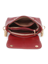 Load image into Gallery viewer, Red Leather Structured Shoulder Bag
