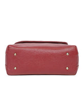 Load image into Gallery viewer, Red Leather Structured Shoulder Bag
