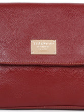 Load image into Gallery viewer, Red Leather Structured Shoulder Bag
