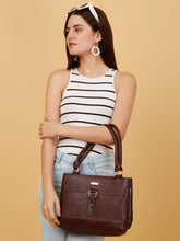 Load image into Gallery viewer, Women&#39;s Textured Leather Structured Bag
