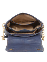 Load image into Gallery viewer, Women Blue Texture Leather Sling Bag
