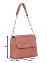 Load image into Gallery viewer, Women Pink Texture Leather Sling Bag
