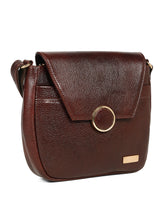 Load image into Gallery viewer, Teakwood Women's Brown Texture Sling Bag
