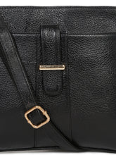 Load image into Gallery viewer, Teakwood Women&#39;s Solid Black Sling Bag
