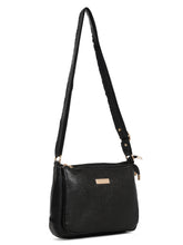 Load image into Gallery viewer, Teakwood Women&#39;s Black Sling Bag
