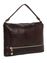 Load image into Gallery viewer, Teakwood Women&#39;s Croc Texture Brown Sling Bag
