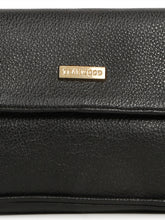 Load image into Gallery viewer, Women Black Texture Leather Structured Sling Bag
