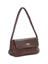Load image into Gallery viewer, Women Brown Texture Leather Structured Sling Bag
