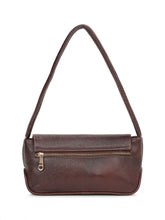 Load image into Gallery viewer, Women Brown Texture Leather Structured Sling Bag

