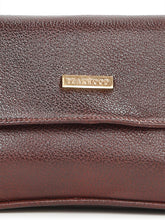 Load image into Gallery viewer, Women Brown Texture Leather Structured Sling Bag
