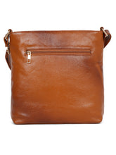 Load image into Gallery viewer, Women Tan Leather Texture Sling Bag
