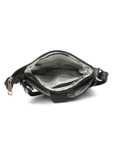 Load image into Gallery viewer, Unisex Black Leather Sling Bag
