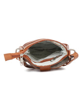 Load image into Gallery viewer, Unisex Tan Leather Sling Bag
