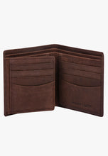 Load image into Gallery viewer, Teakwood Men Genuine Leather Brown Colour Two Fold Wallet
