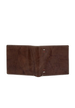 Load image into Gallery viewer, Teakwood Men Genuine Leather Antique Brown Colour Bi Fold Wallet
