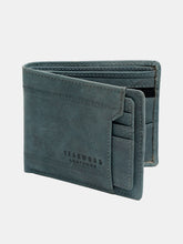 Load image into Gallery viewer, Teakwood Genuine Leather Blue Color Wallet
