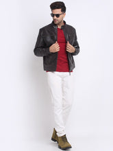 Load image into Gallery viewer, Teakwood Genuine Leathers Men&#39;s Jacket (Brown)
