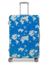 Load image into Gallery viewer, Aeroplane Printed 360 Degree Rotation Hard Cabin Trolley Bag
