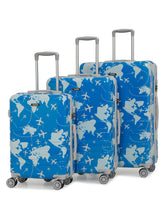 Load image into Gallery viewer, Aeroplane Printed 360 Degree Rotation Hard Cabin Trolley Bag
