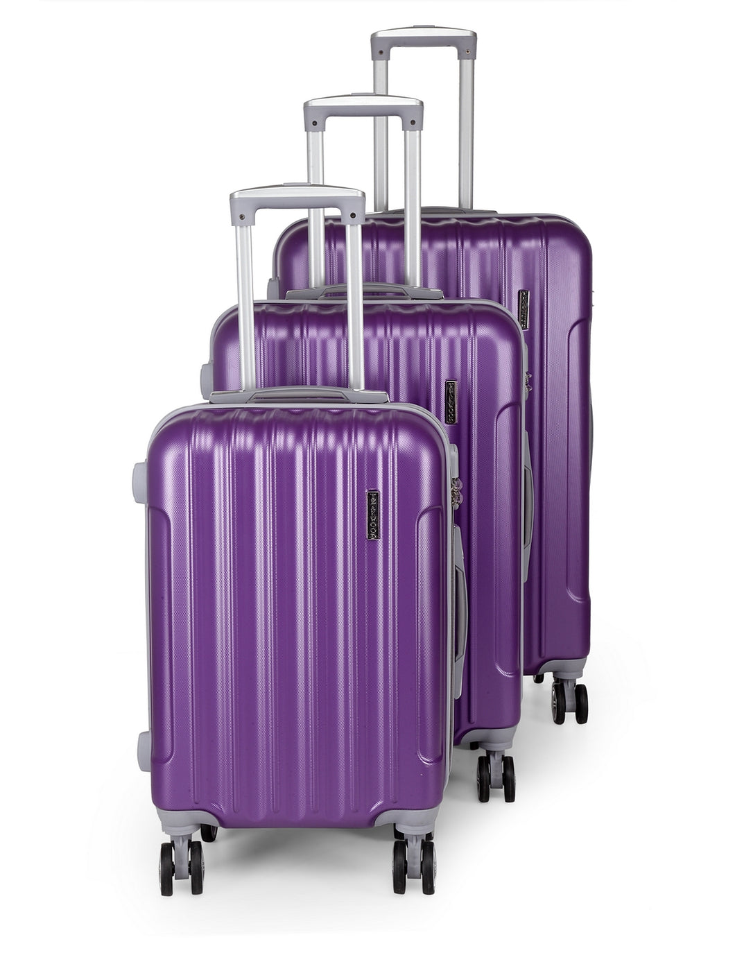 Teakwood Unisex Purple Trolley Bag - Pack