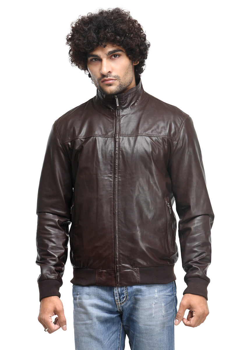 Teakwood Leathers Men's 100% Genuine Leather Jacket