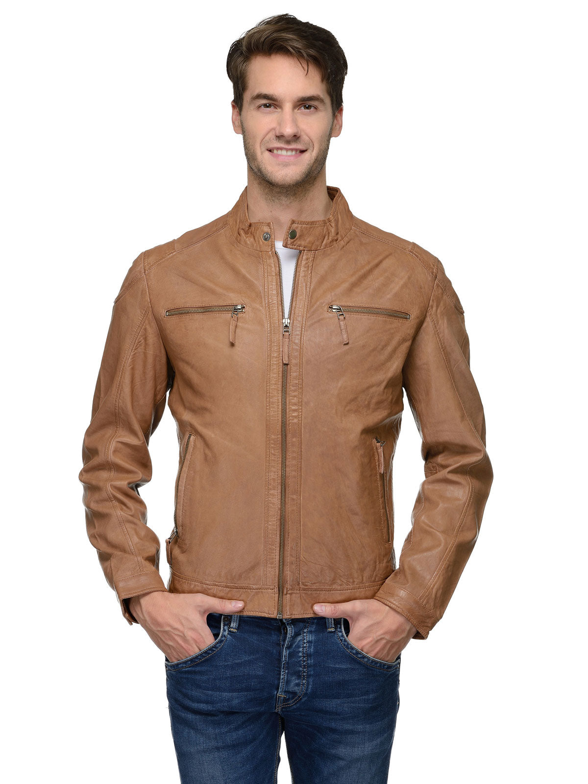 Teakwood Tan Genuine Leather Jacket for men – Teakwood Leathers