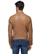 Load image into Gallery viewer, Teakwood Genuine Leather Jacket for Mens (Tan)
