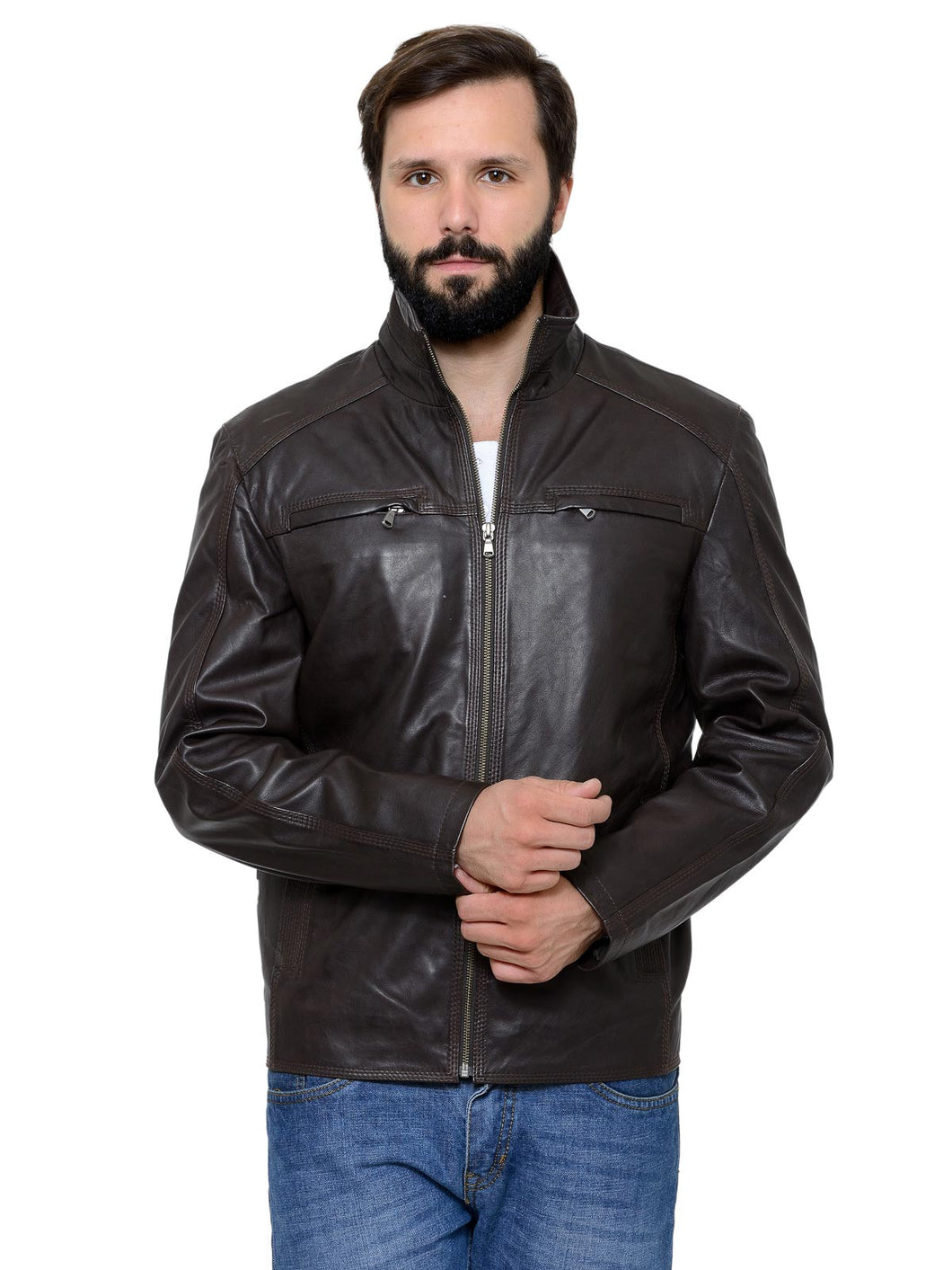 Teakwood Men's Brown Leather Jackets