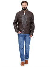 Load image into Gallery viewer, Teakwood Men&#39;s Brown Leather Jackets
