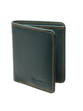 Load image into Gallery viewer, Teakwood Men Genuine Leather Bi Fold  Wallet (Green)
