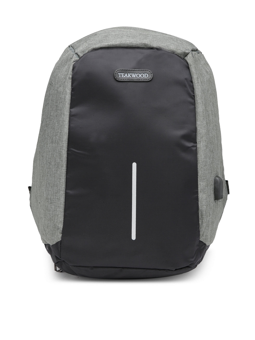 Teakwood Leathers Unisex Grey Colourblocked Backpack