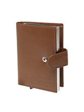 Load image into Gallery viewer, Teakwood Genuine Leathers Men Tan Solid Leather Card Holder
