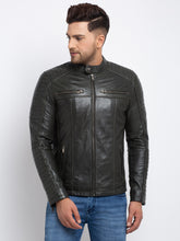 Load image into Gallery viewer, Teakwood Leathers  Men&#39;s 100% Genuine Olive Leather Jacket
