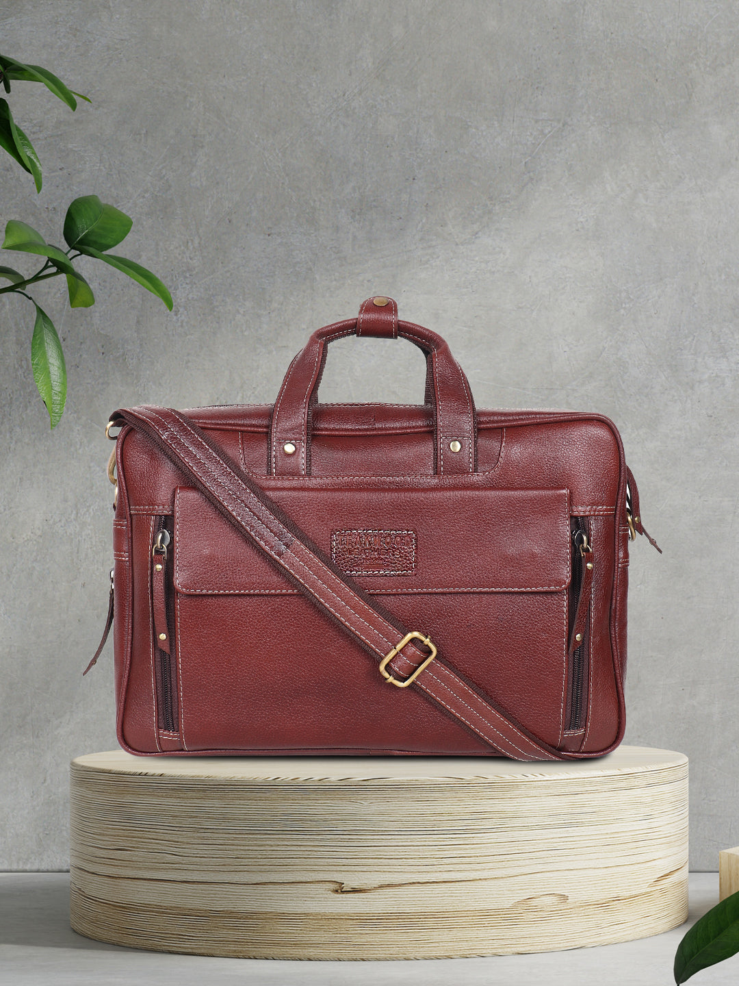 Teakwood leather laptop bag Clearance