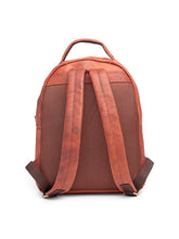 Load image into Gallery viewer, Teakwood Unisex Genuine Leather Tan Solid Backpack||Unisex Laptop Bag/Backpack
