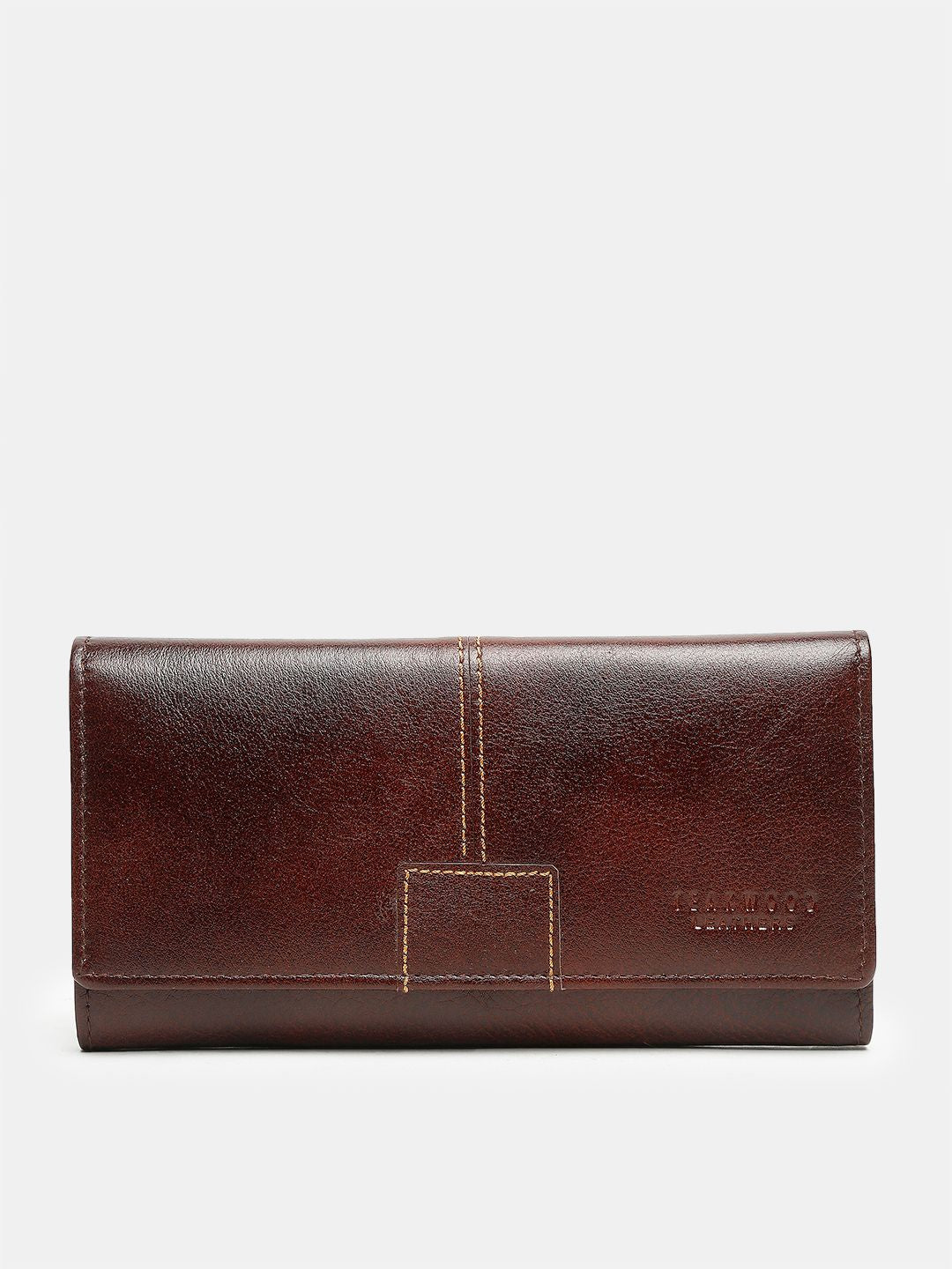 Women Maroon Solid Three Fold Wallet