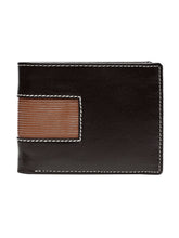 Load image into Gallery viewer, Teakwood Genuine Leather Brown Colour Two Fold Wallet

