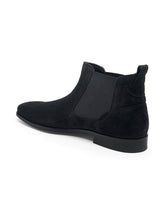 Load image into Gallery viewer, Teakwood Men Black Suede Leather Chelsea Boots
