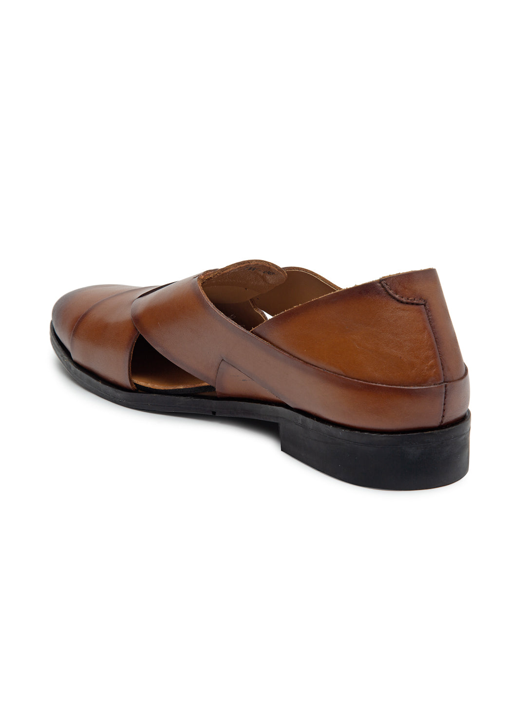 Teakwood leather sandals hotsell