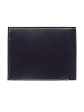 Load image into Gallery viewer, Teakwood Genuine Leather Men Antique Blue Solid Two Fold Leather Wallet
