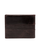 Load image into Gallery viewer, Teakwood Genuine Leather Brown Colour Two Fold Wallet
