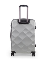 Load image into Gallery viewer, Unisex Silver Textured Hard-Sided Large Trolley Suitcase
