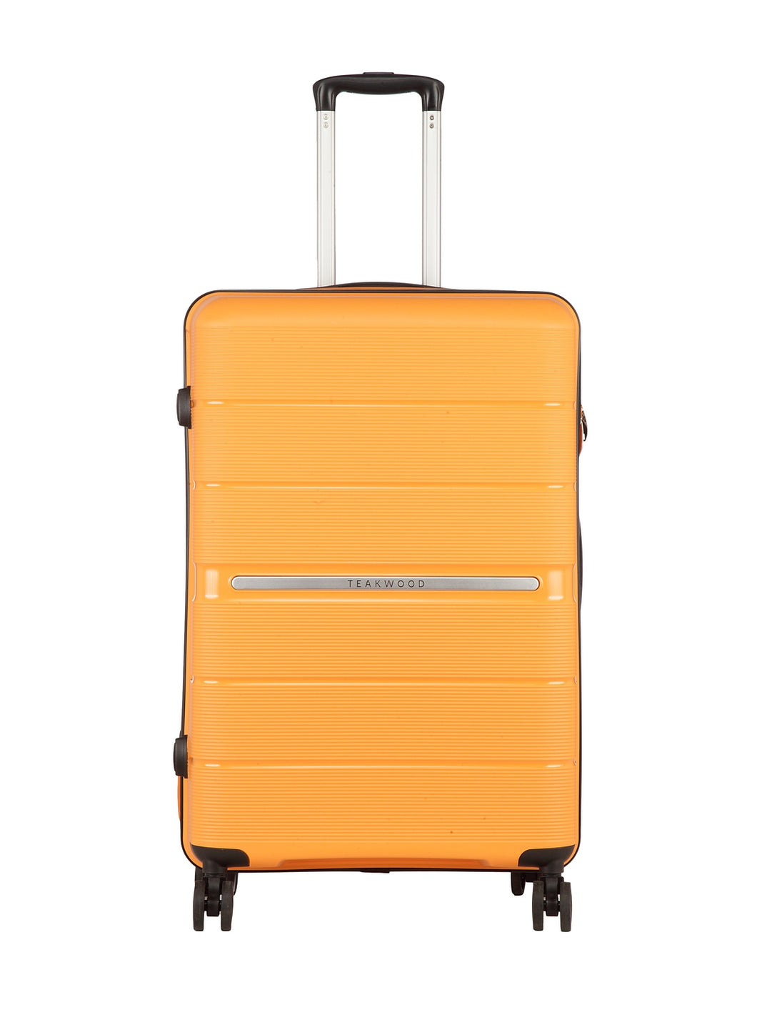 Teakwood Unisex Orange Trolley Bag - Large