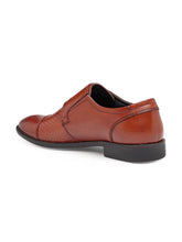 Load image into Gallery viewer, Teakwood Genuine leather Men Brown  Formal Monk Shoes
