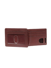 Load image into Gallery viewer, Teakwood Unisex Genuine Leather Cradholder with Clip Closure (Red)
