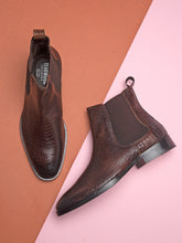 Load image into Gallery viewer, Teakwood Leathers Men's Brown Chelsea Boots
