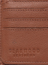 Load image into Gallery viewer, Teakwood Unisex Genuine Leather Cradholder with Clip Closure (Tan)
